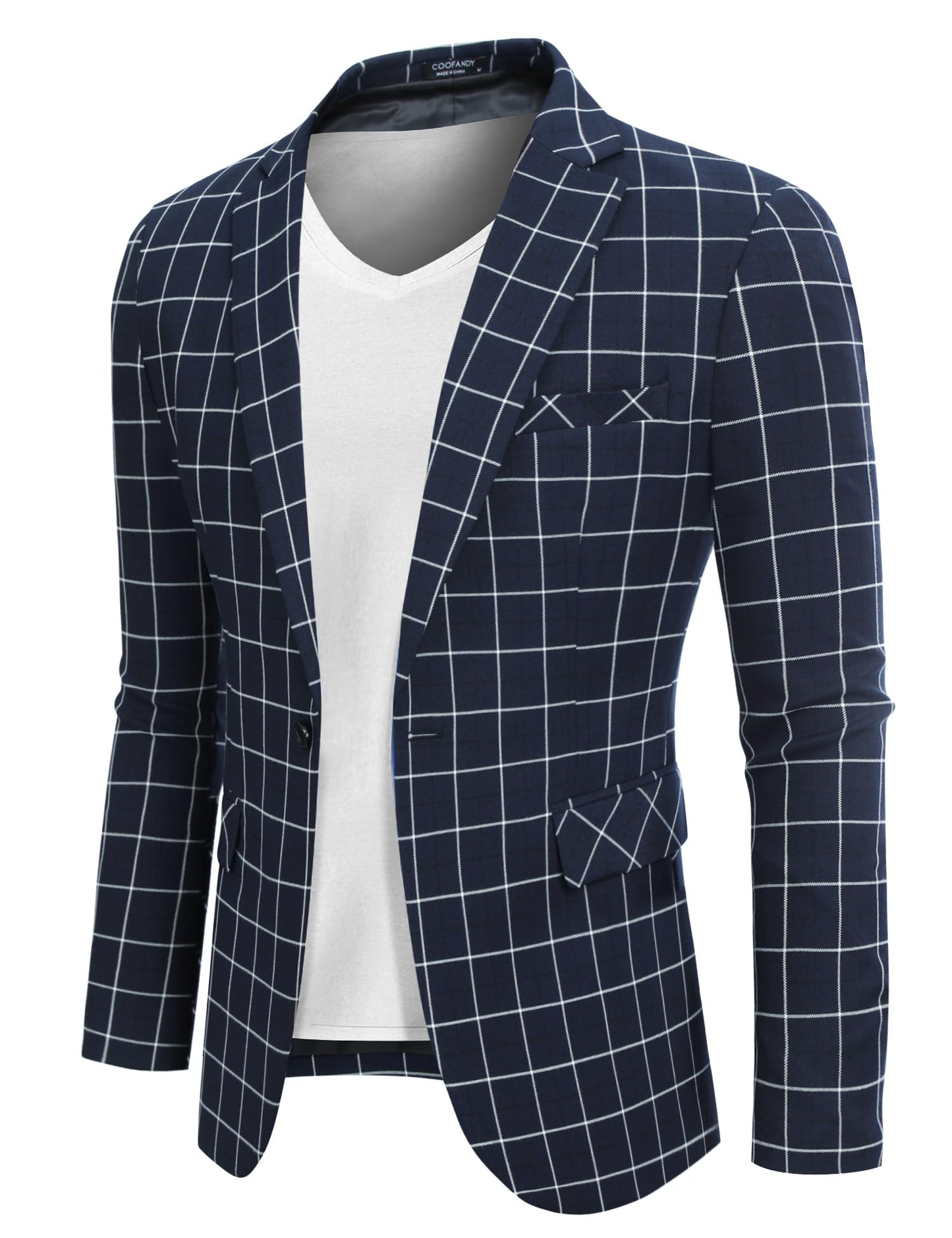 COOFANDY Mens Sport Coat Casual Blazer One Button Business Suit Jacket