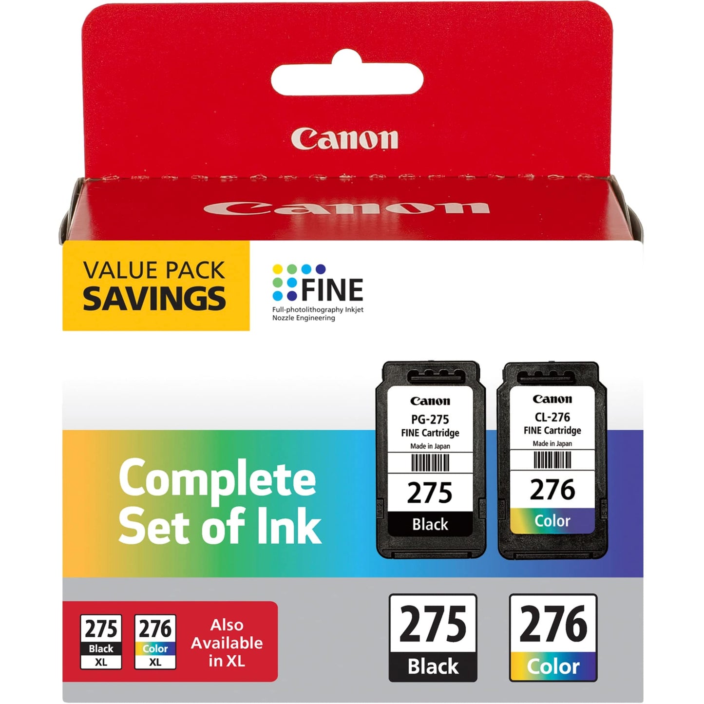 Canon PG-275/CL-276 Multi Pack, Compatible to PIXMA TS3520, TS3522 and TR4720 Printers