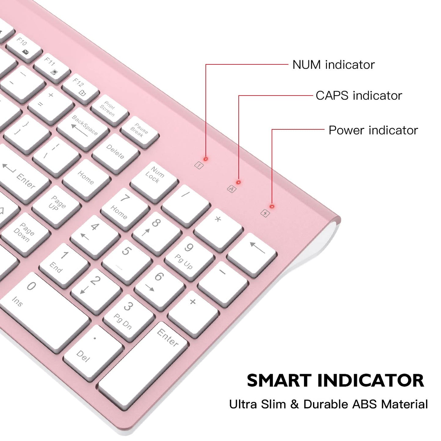 cimetech Wireless Keyboard and Mouse Combo, Compact Full Size Wireless Computer Keyboard and Mouse Set 2.4G Ultra-Thin Sleek Design for Windows, Computer, Desktop, PC, Notebook, Laptop - Grey