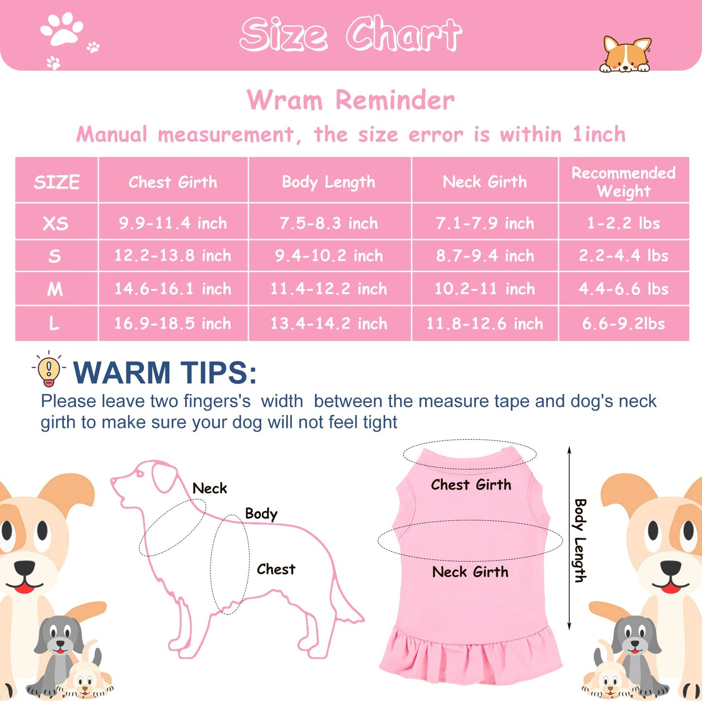 6 Pieces Dog Dresses Dog Shirt Skirt Dog Sleeveless Dress Breathable Pet Shirts with Ruffles Dog Sundress Dog Outfits for Dogs and Cats (Cute Style, M Size)