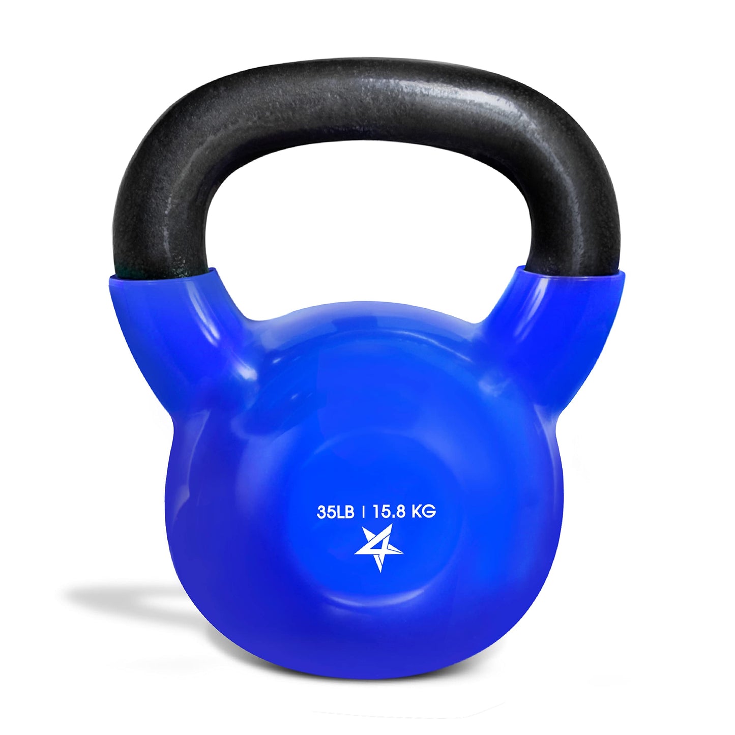 Yes4All Kettlebell Vinyl Coated Cast Iron – Great for Dumbbell Weights Exercises, Full Body Workout Equipment Push up, Grip Strength and Strength Training, PVC