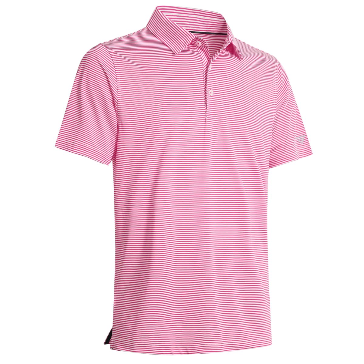 Men's Golf Polo Shirts Short Sleeve Striped Performance Moisture Wicking Dry Fit Golf Shirts for Men