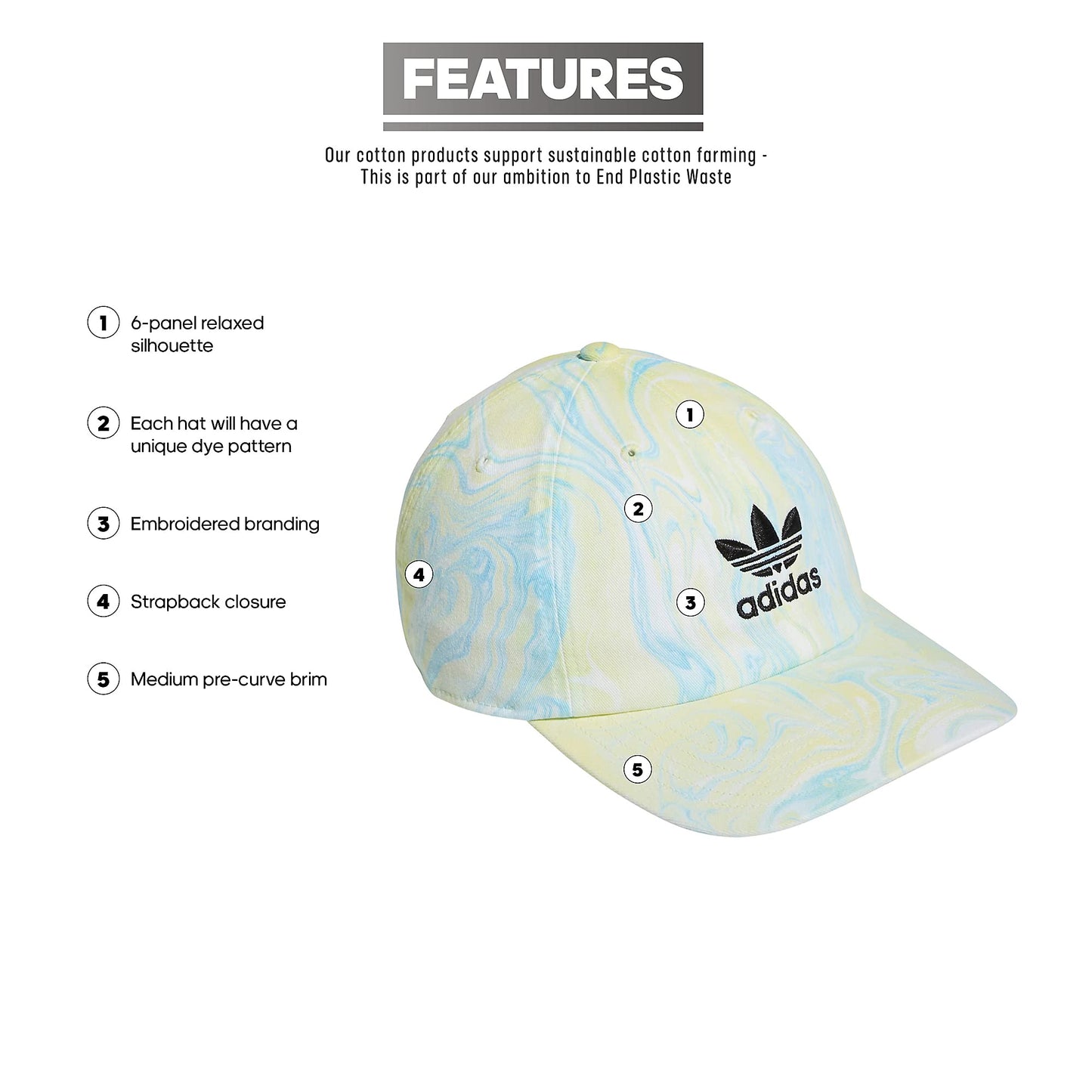 adidas Originals Men's Relaxed Fit Strapback Hat