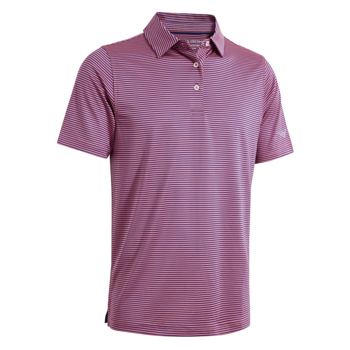 Men's Golf Polo Shirts Short Sleeve Striped Performance Moisture Wicking Dry Fit Golf Shirts for Men