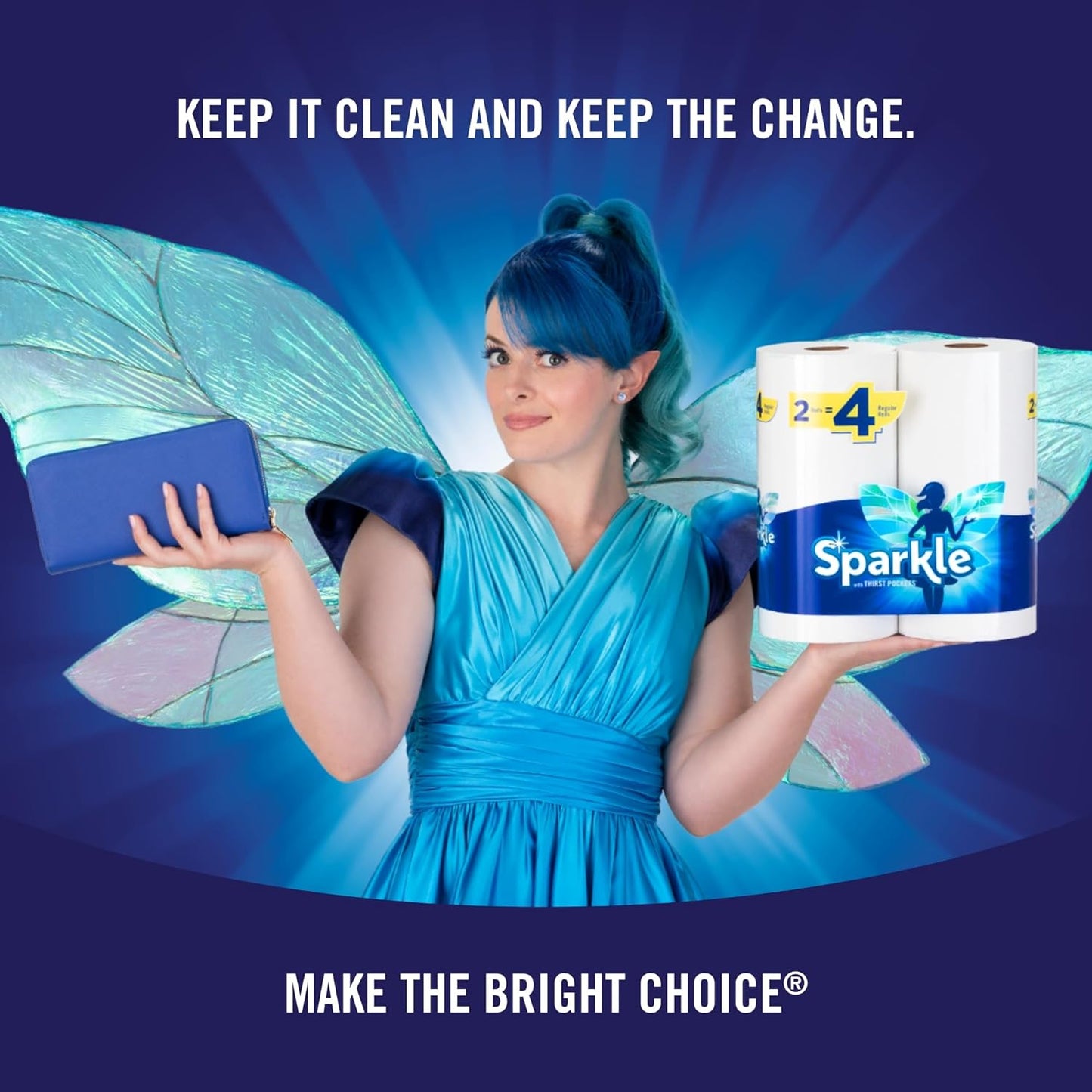 Sparkle® Pick-A-Size® Paper Towels, 6 Double Rolls = 12 Regular Rolls