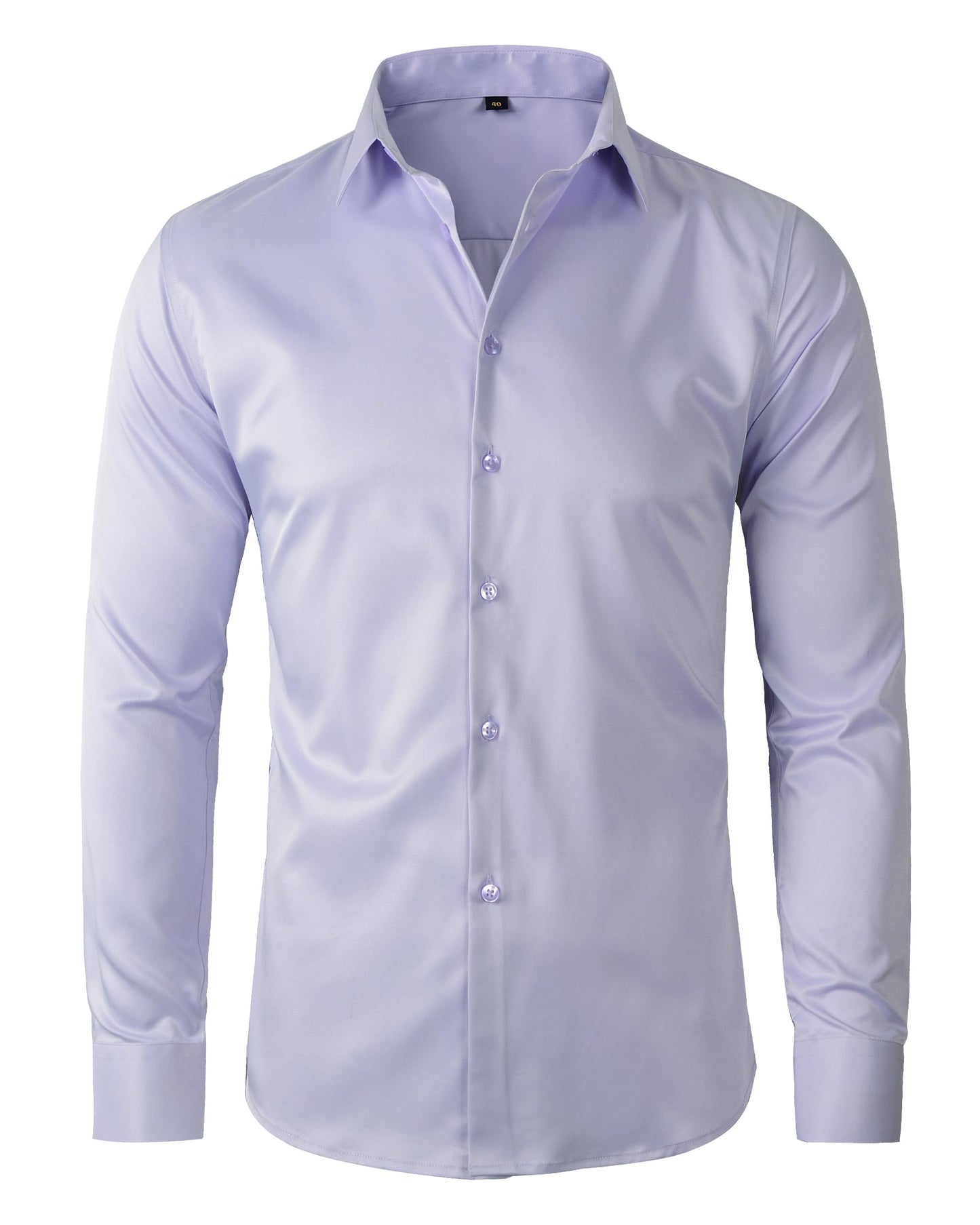 Beninos Mens Long Sleeve Slim Fit Dress Shirts