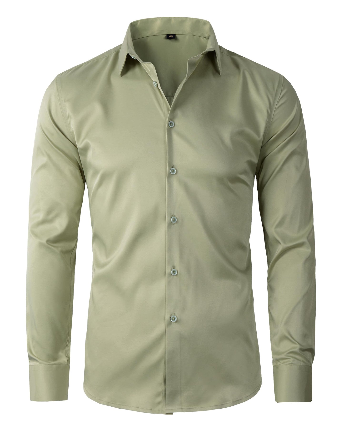 Beninos Mens Long Sleeve Slim Fit Dress Shirts