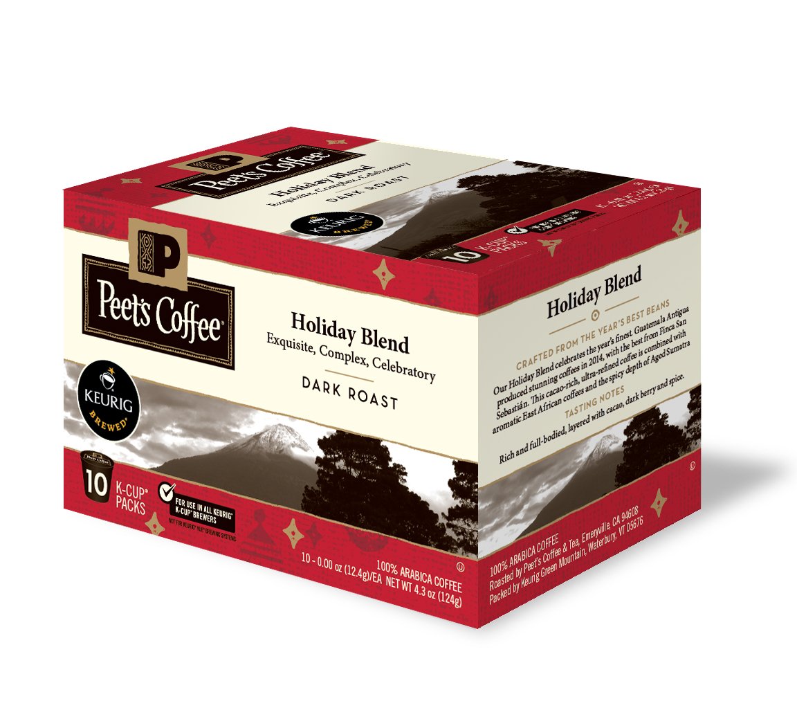 Peet's Coffee, Dark Roast K-Cup Pods for Keurig Brewers - Major Dickason's Blend 75 Count (1 Box of 75 K-Cup Pods)