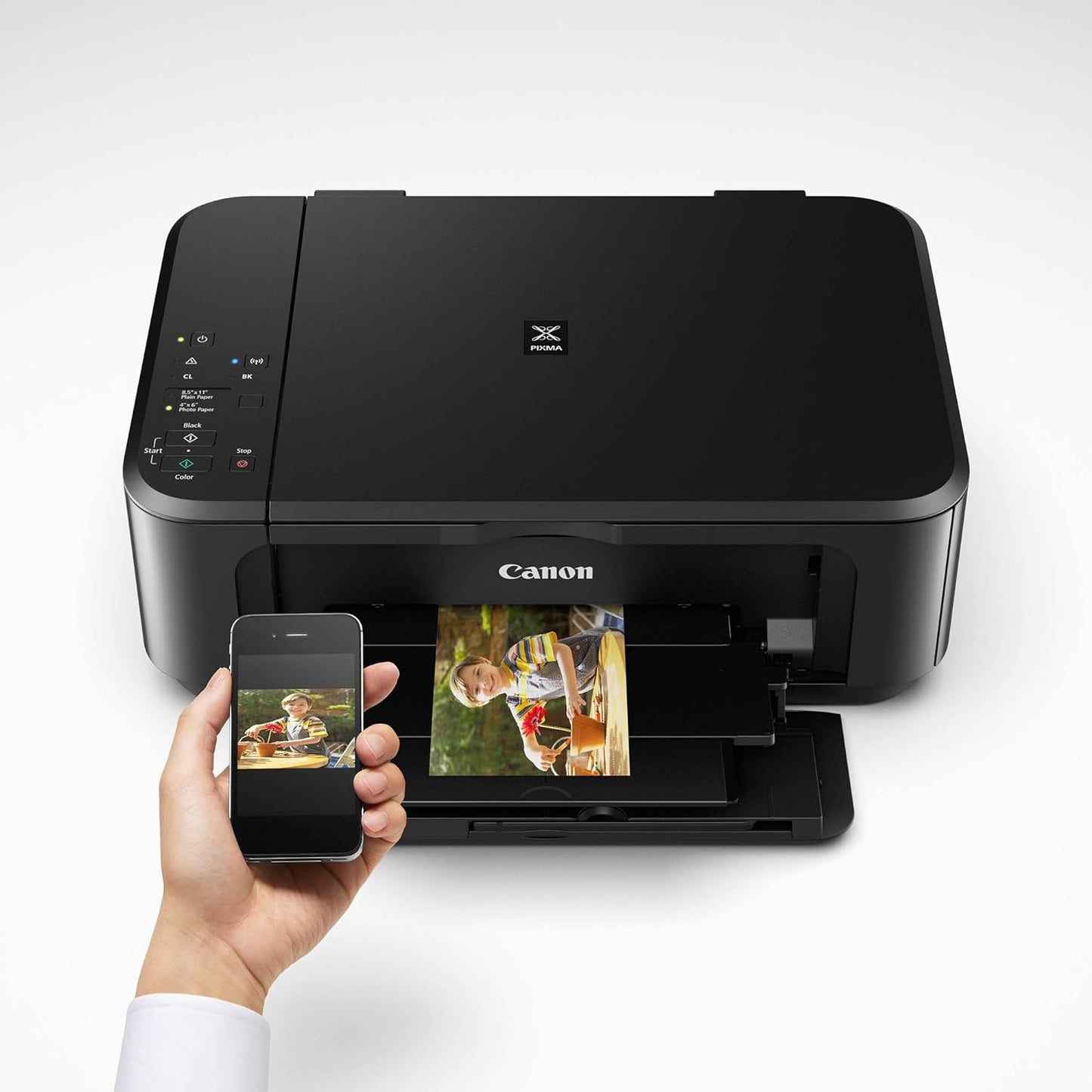 Canon Pixma MG3620 Wireless All-In-One Color Inkjet Printer with Mobile and Tablet Printing, Black