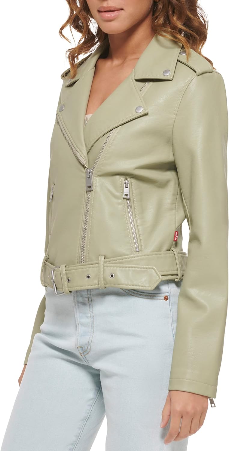 Levi's Women's Belted Faux Leather Moto Jacket (Regular & Plus Size)