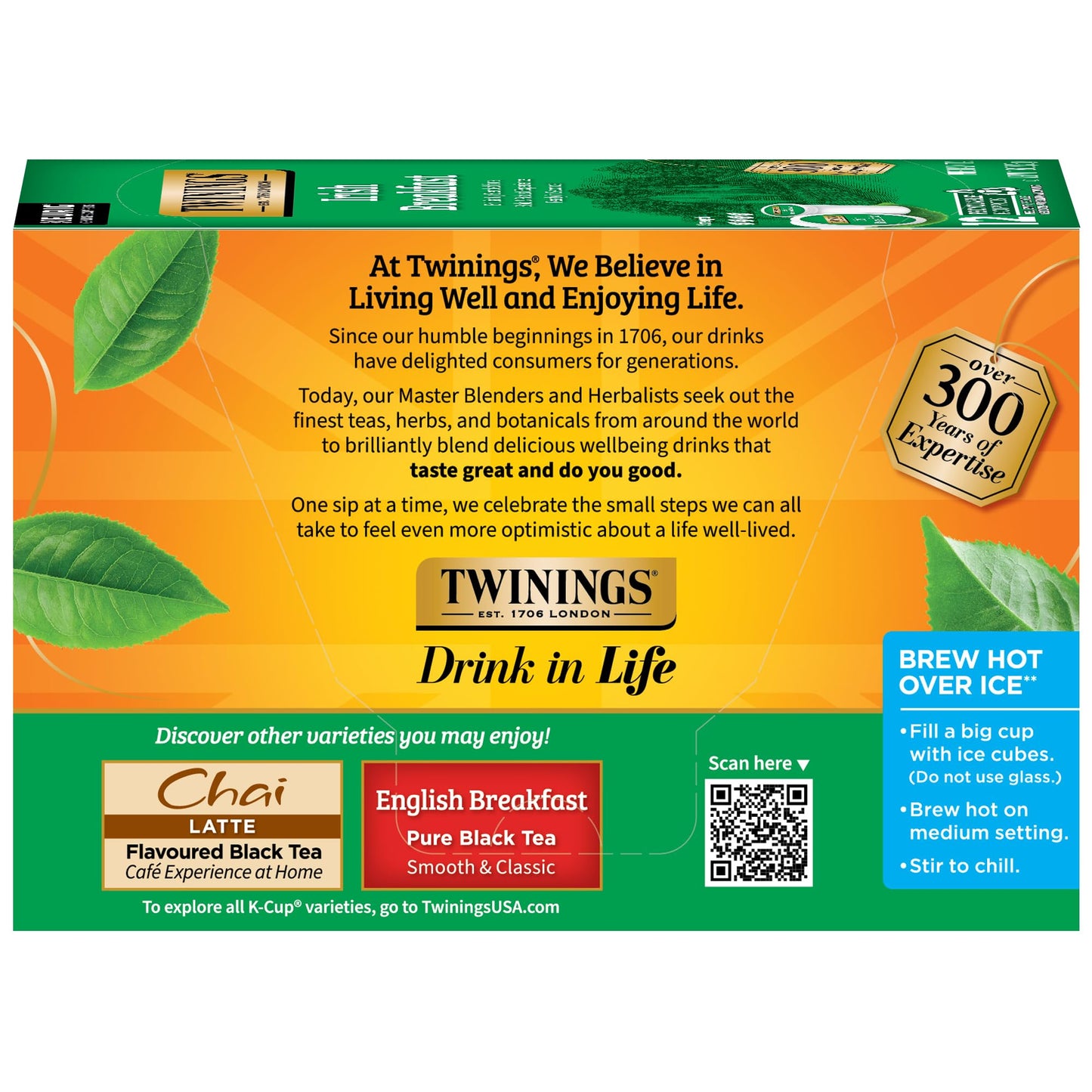 Twinings English Breakfast Tea K-Cup Pods for Keurig, Caffeinated, Smooth, Flavourful, Robust Black Tea, 24 Count (Pack of 1), Enjoy Hot or Iced