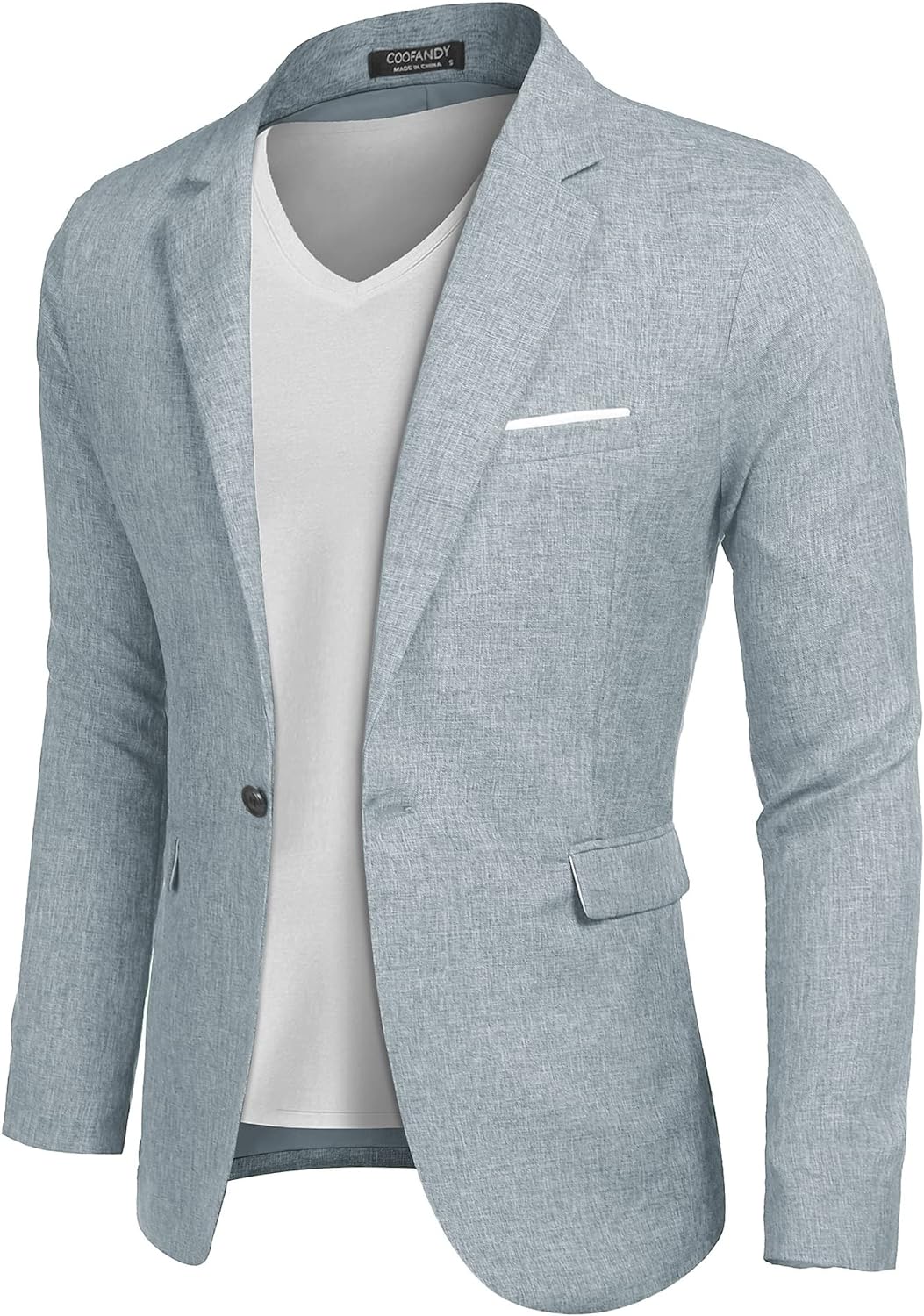 COOFANDY Men's Blazer Casual Sport Coats Slim Fit One Button Suit Jacket Lightweight Sports Jacket