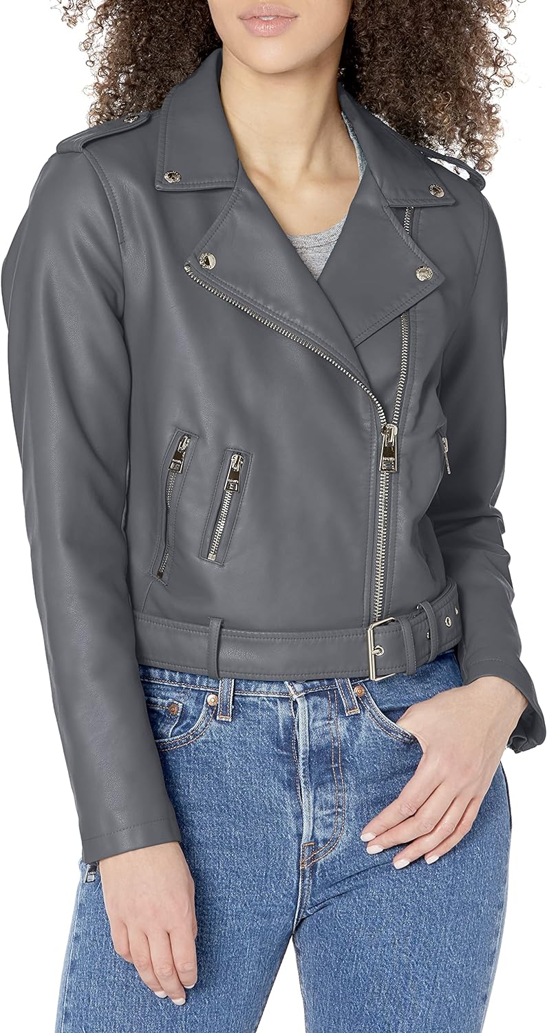 Levi's Women's Belted Faux Leather Moto Jacket (Regular & Plus Size)