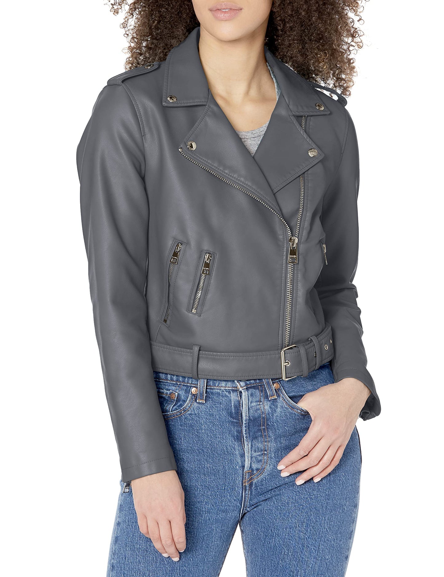 Levi's Women's Belted Faux Leather Moto Jacket (Regular & Plus Size)