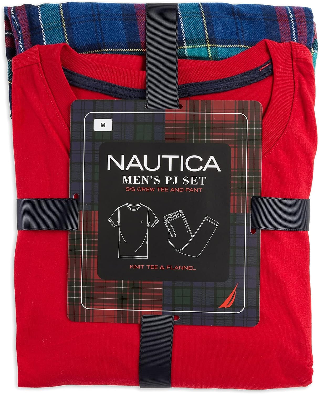 Nautica Men's Plaid Flannel Pajama Pant Set