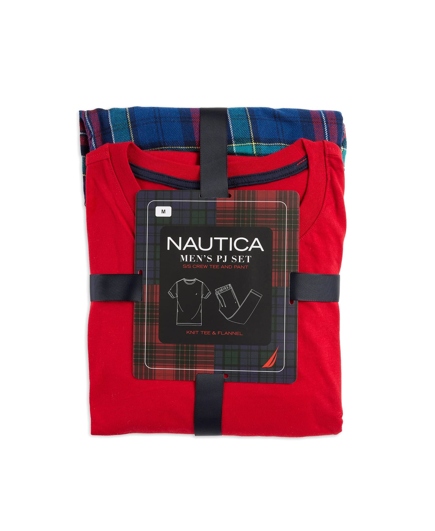 Nautica Men's Plaid Flannel Pajama Pant Set