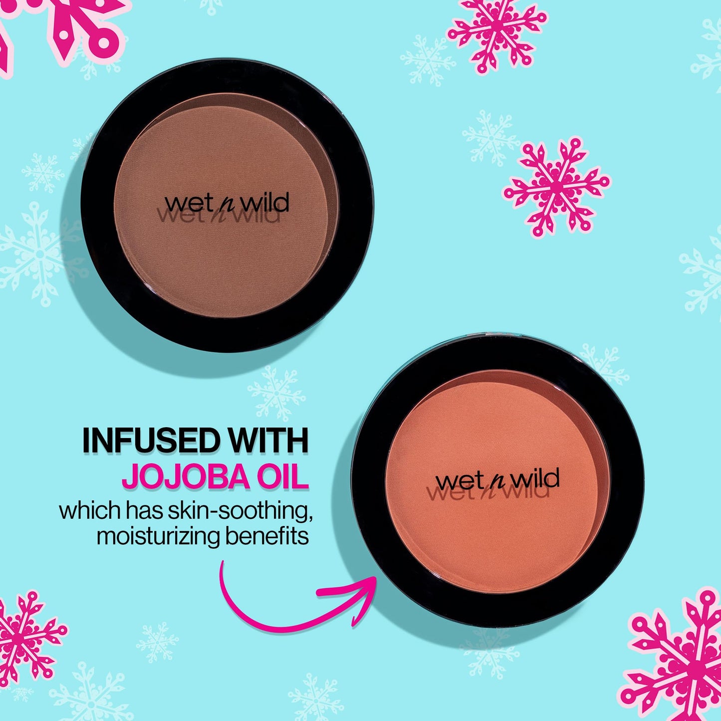 wet n wild Color Icon Blush, Effortless Glow & Seamless Blend infused with Luxuriously Smooth Jojoba Oil, Sheer Finish with a Matte Natural Glow, Cruelty-Free & Vegan - Pinch Me Pink