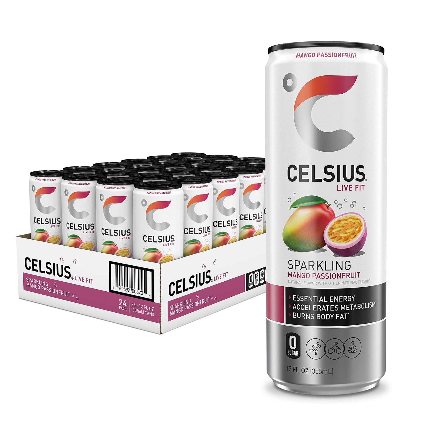 CELSIUS Assorted Flavors Official Variety Pack, Functional Essential Energy Drinks, 12 Fl Oz (Pack of 12)