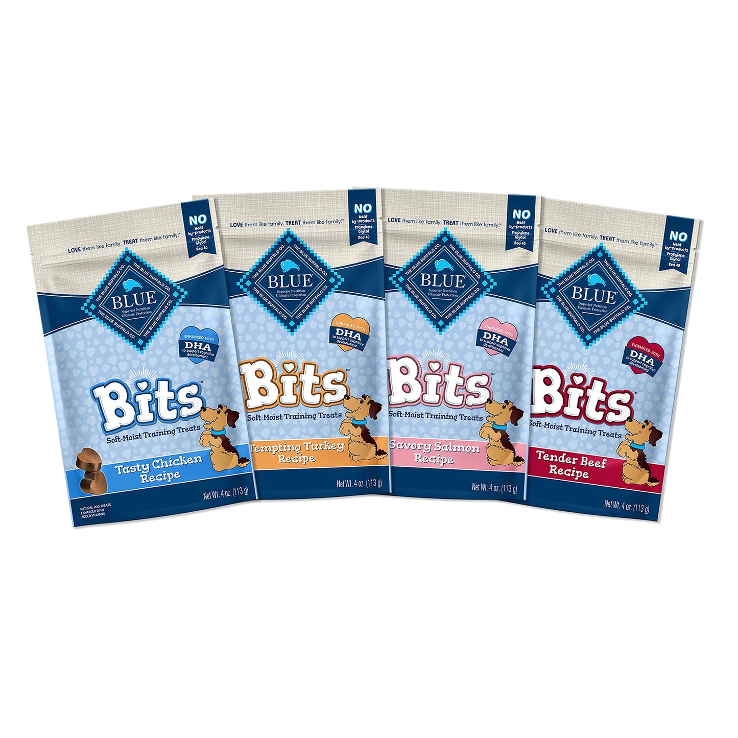 Blue Buffalo BLUE Bits Natural Soft-Moist Training Dog Treats, Salmon Recipe 4-oz bag