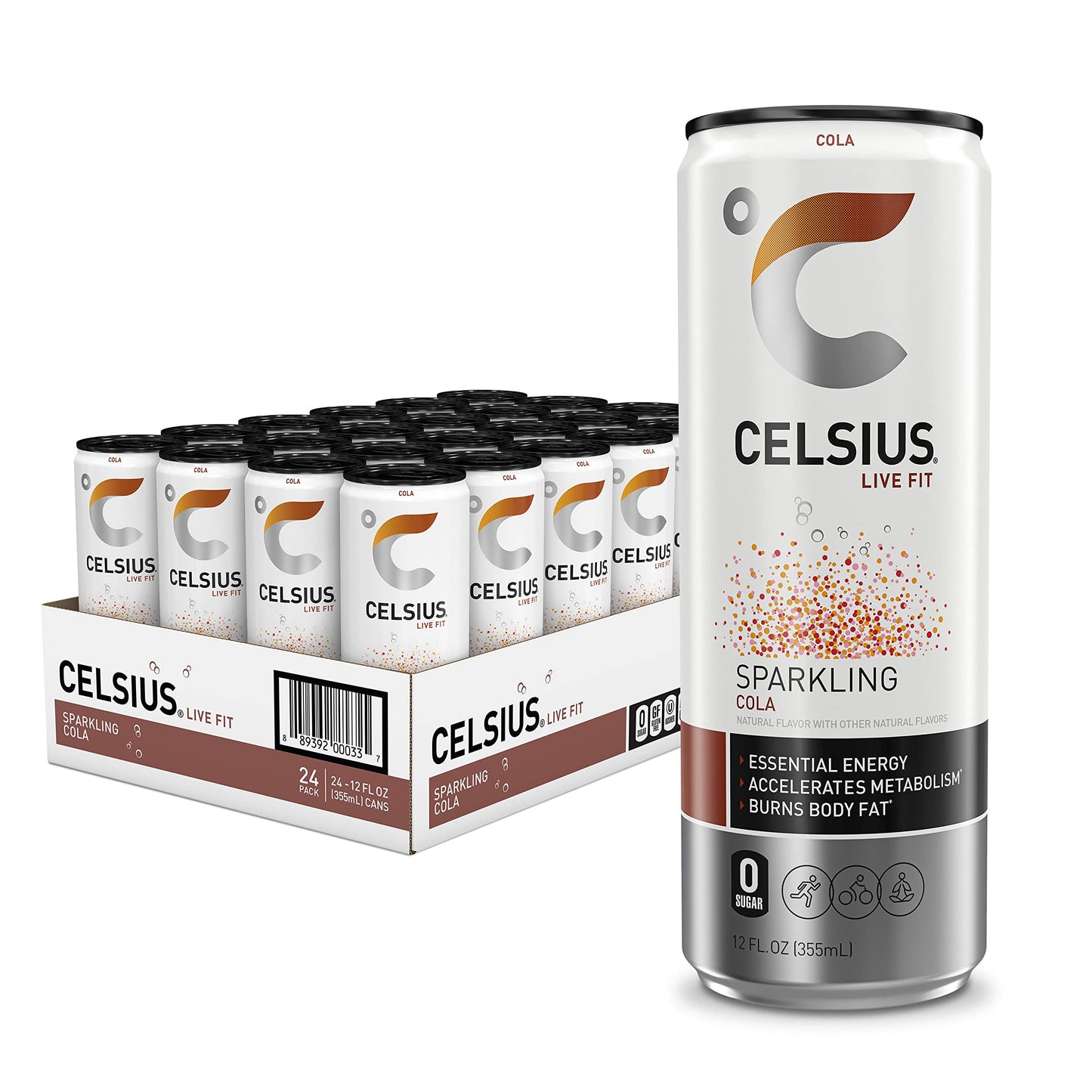 CELSIUS Assorted Flavors Official Variety Pack, Functional Essential Energy Drinks, 12 Fl Oz (Pack of 12)