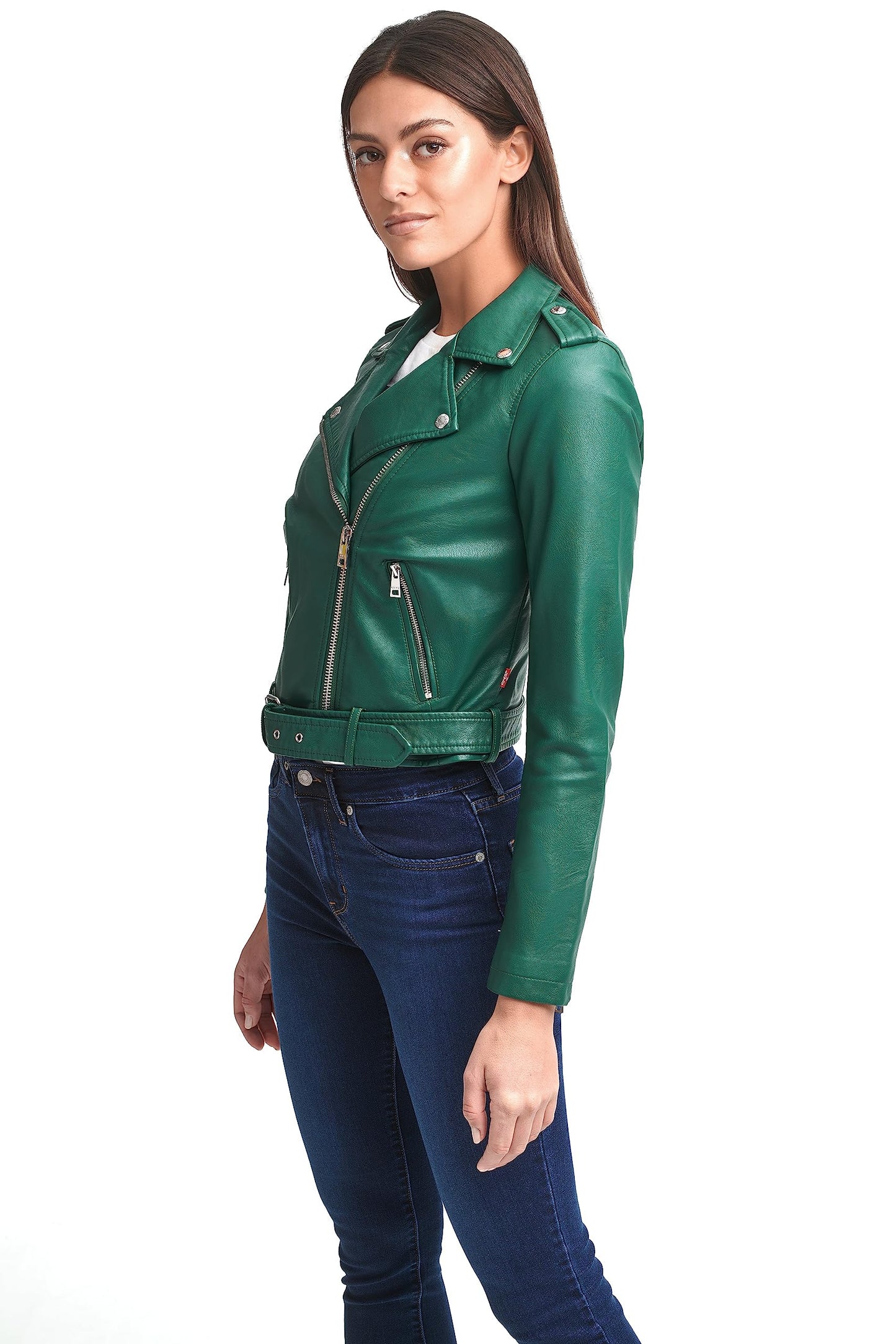 Levi's Women's Belted Faux Leather Moto Jacket (Regular & Plus Size)