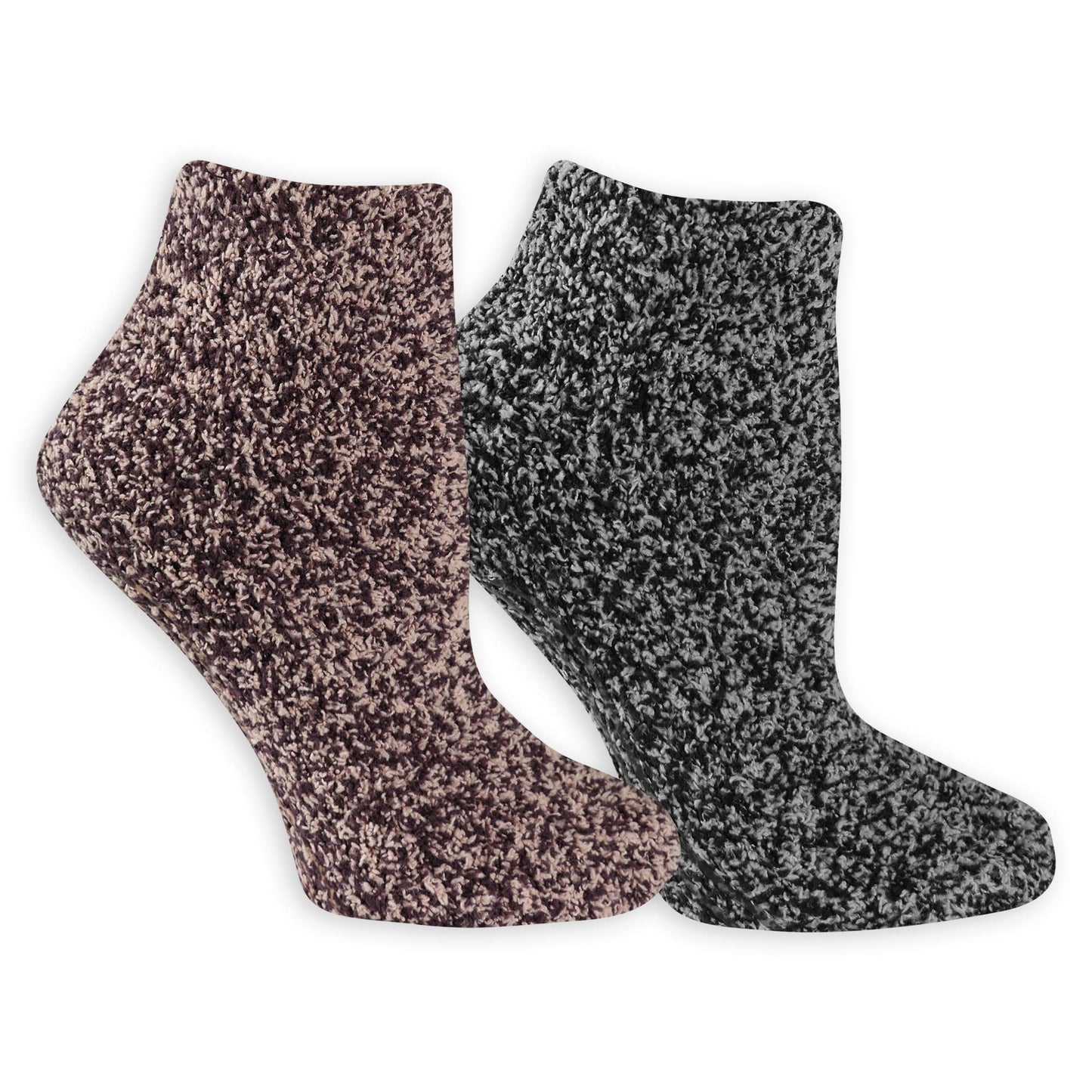 Dr. Scholl’s Women’s Fuzzy Spa Socks - Cozy Low Cut 2 & 3 Pairs - Lavender & Vitamin E Infused