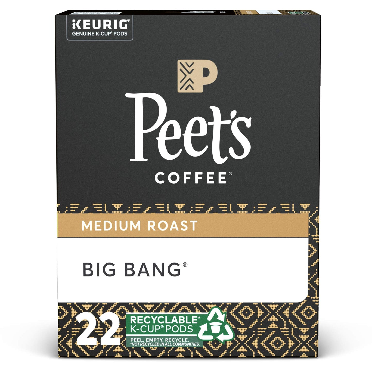 Peet's Coffee, Dark Roast K-Cup Pods for Keurig Brewers - Major Dickason's Blend 75 Count (1 Box of 75 K-Cup Pods)