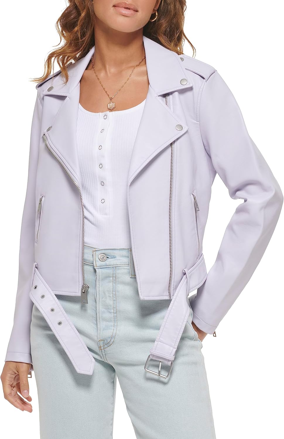 Levi's Women's Belted Faux Leather Moto Jacket (Regular & Plus Size)