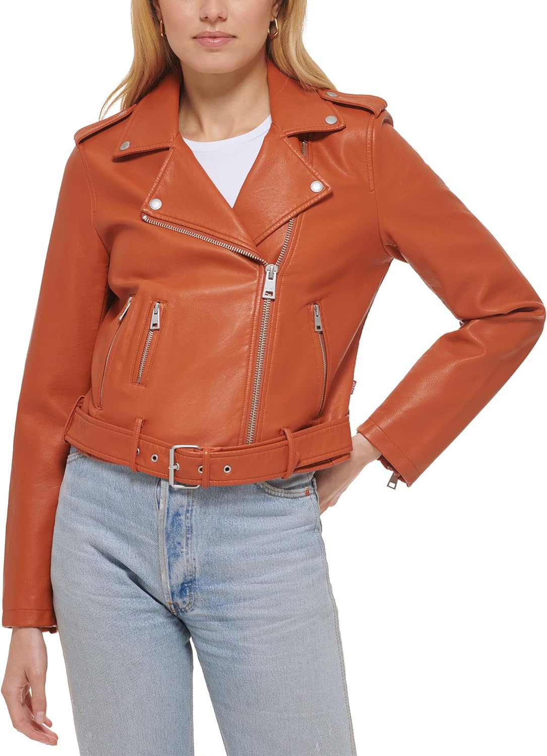 Levi's Women's Belted Faux Leather Moto Jacket (Regular & Plus Size)