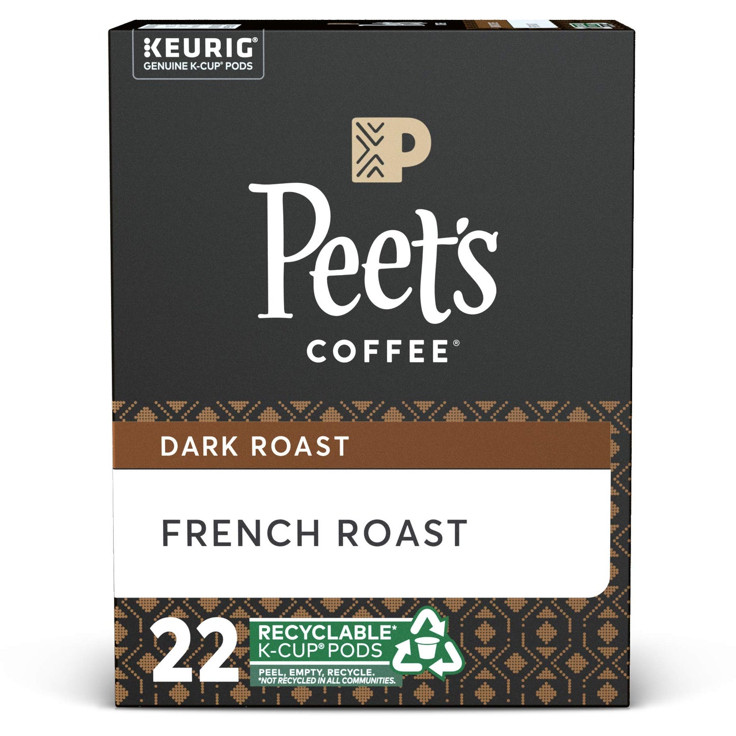 Peet's Coffee, Dark Roast K-Cup Pods for Keurig Brewers - Major Dickason's Blend 75 Count (1 Box of 75 K-Cup Pods)