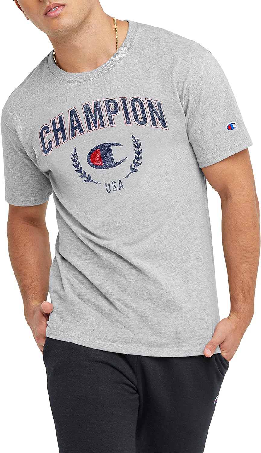 Champion Men's T-shirt, Classic Tee for Men, Men's T-shirt, Men's Tee (Reg. Or Big & Tall)