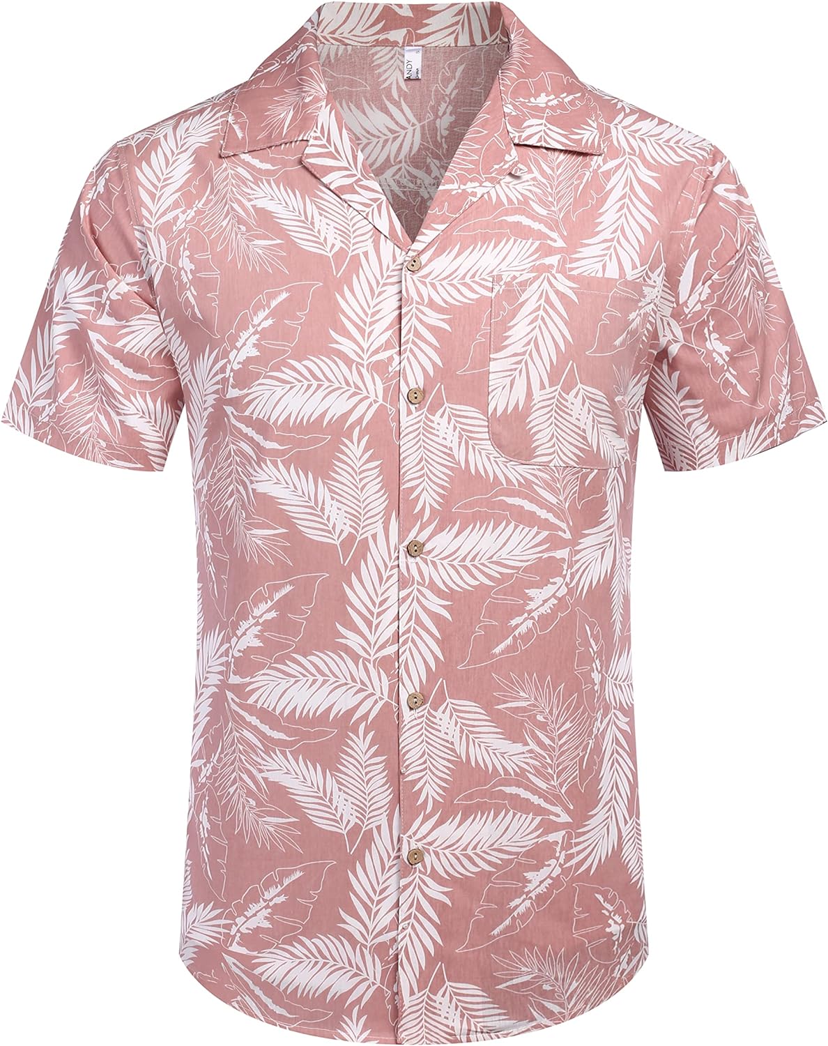 COOFANDY Men's Hawaiian Floral Shirts Cotton Linen Button Down Tropical Holiday Beach Shirts