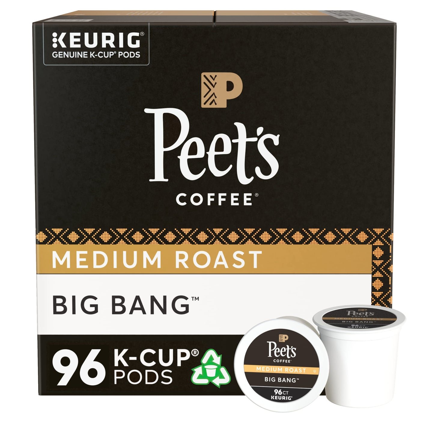 Peet's Coffee, Dark Roast K-Cup Pods for Keurig Brewers - Major Dickason's Blend 75 Count (1 Box of 75 K-Cup Pods)