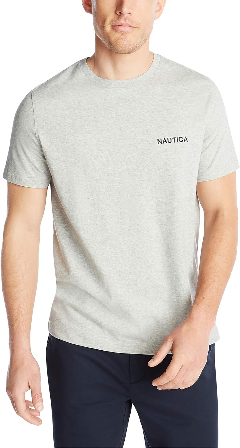 Nautica Men's Short Sleeve Solid Crew Neck T-Shirt