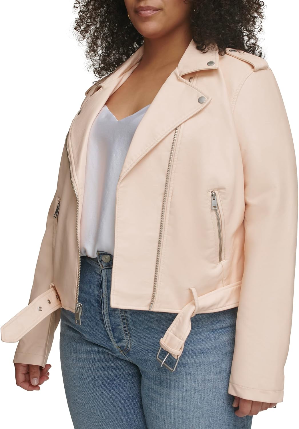 Levi's Women's Belted Faux Leather Moto Jacket (Regular & Plus Size)