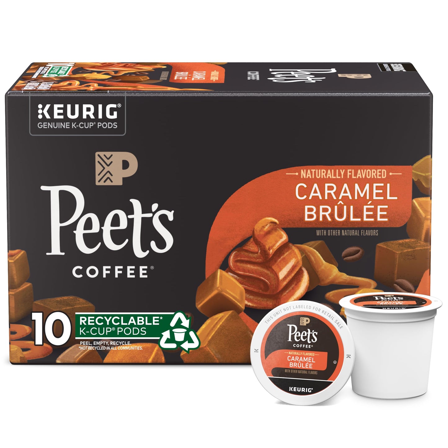 Peet's Coffee, Dark Roast K-Cup Pods for Keurig Brewers - Major Dickason's Blend 75 Count (1 Box of 75 K-Cup Pods)