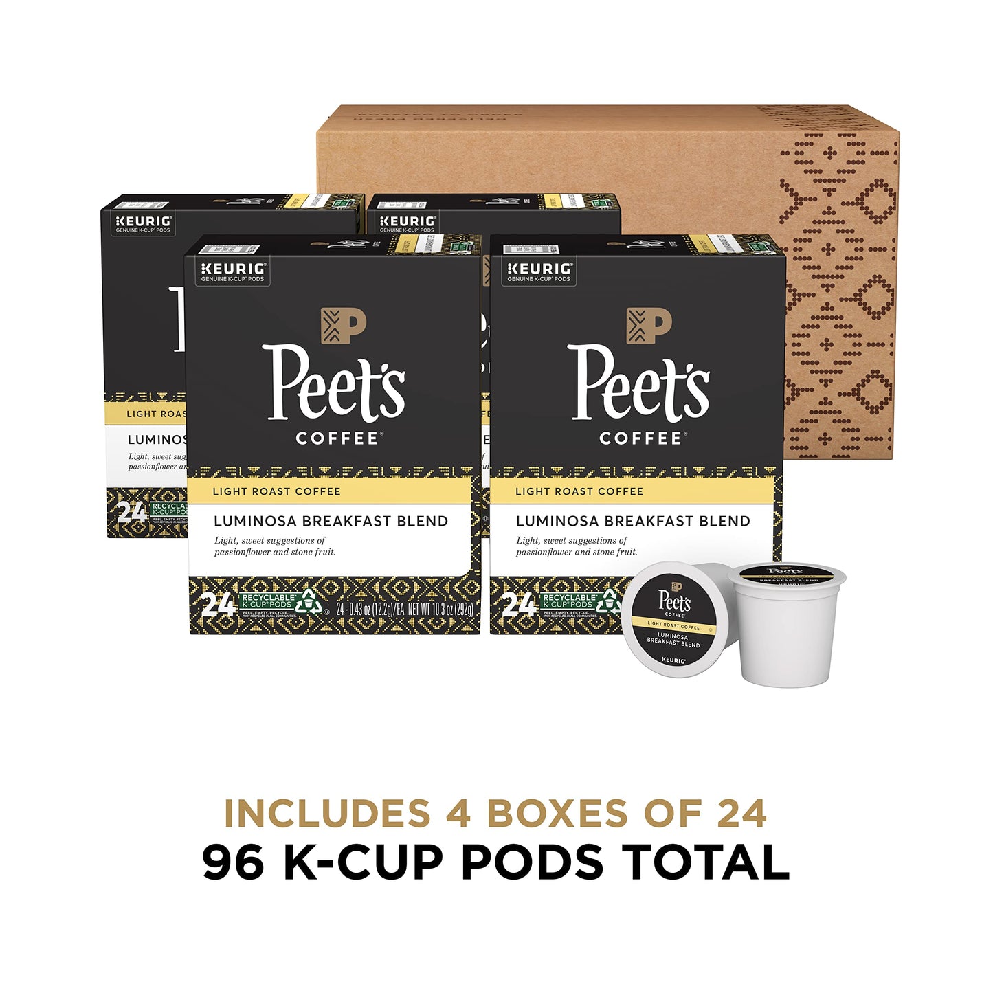 Peet's Coffee, Dark Roast K-Cup Pods for Keurig Brewers - Major Dickason's Blend 75 Count (1 Box of 75 K-Cup Pods)