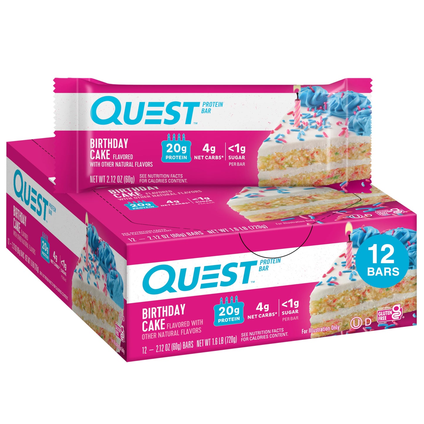 Quest Nutrition Ultimate Variety Pack Protein Bars, High Protein, Low Carb, Gluten Free, Keto Friendly, 12 Count