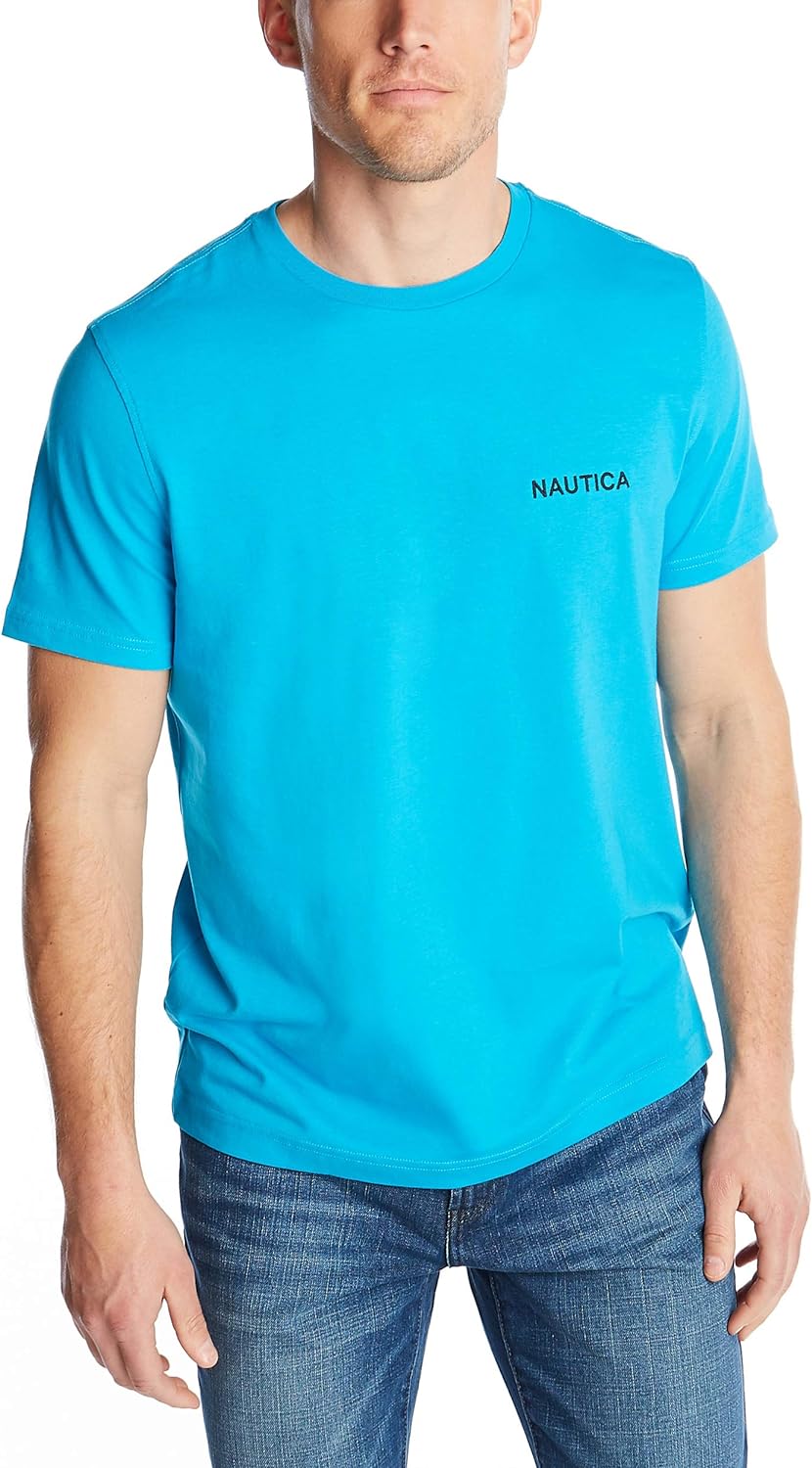 Nautica Men's Short Sleeve Solid Crew Neck T-Shirt