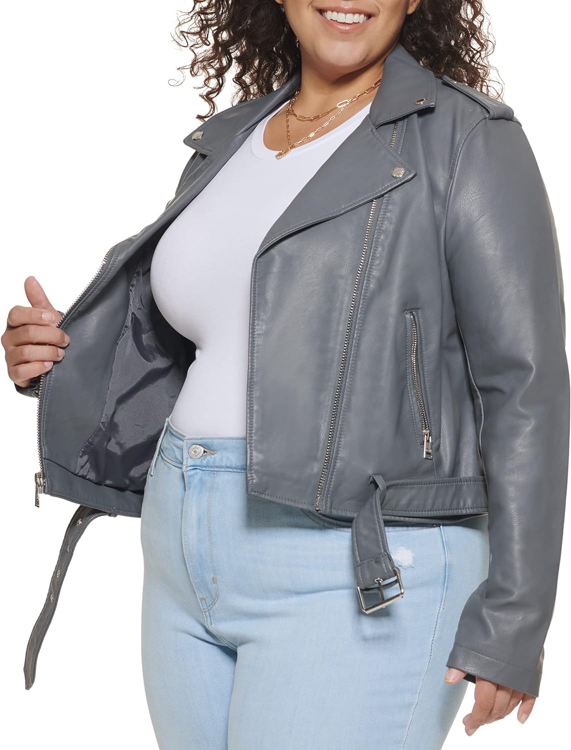 Levi's Women's Belted Faux Leather Moto Jacket (Regular & Plus Size)