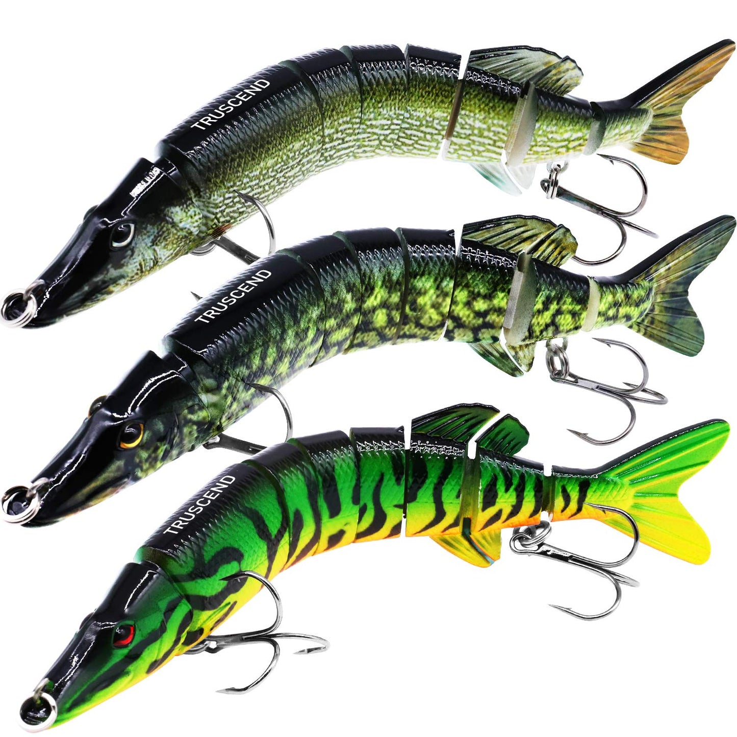 TRUSCEND Fishing Lures for Freshwater and Saltwater, Lifelike Swimbait for Bass Trout Crappie, Slow Sinking Bass Fishing Lure, Amazing Fishing Gifts for Men, Must-Have for Family Fishing Gear