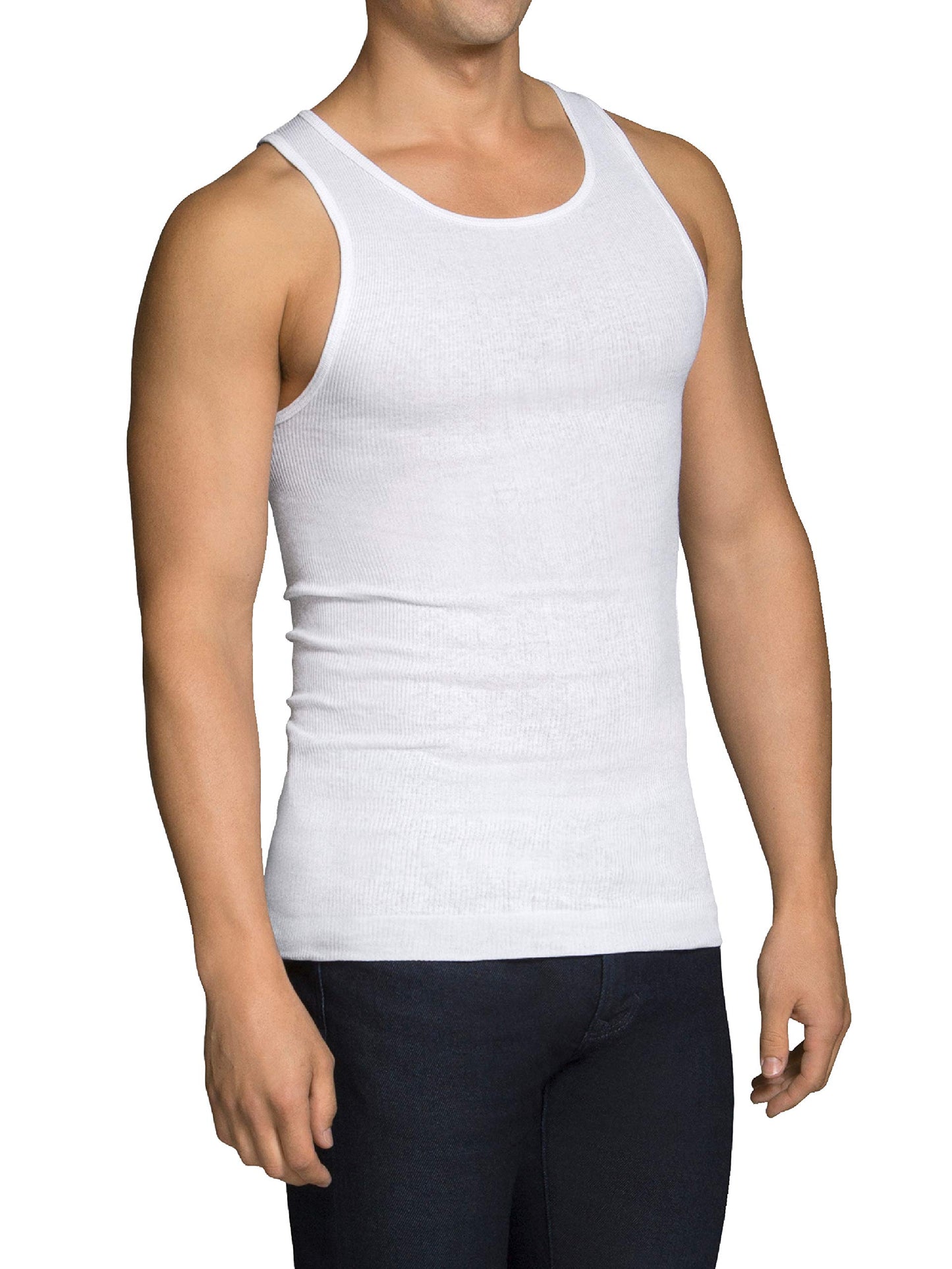 Fruit of the Loom Men's Tag-Free Tank A-Shirt