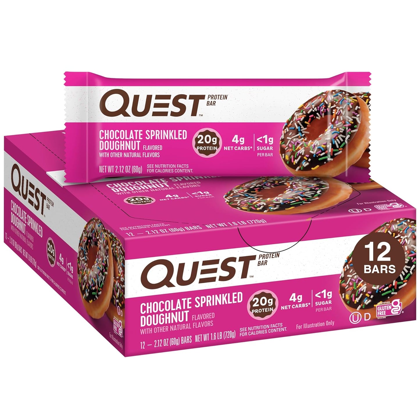 Quest Nutrition Ultimate Variety Pack Protein Bars, High Protein, Low Carb, Gluten Free, Keto Friendly, 12 Count