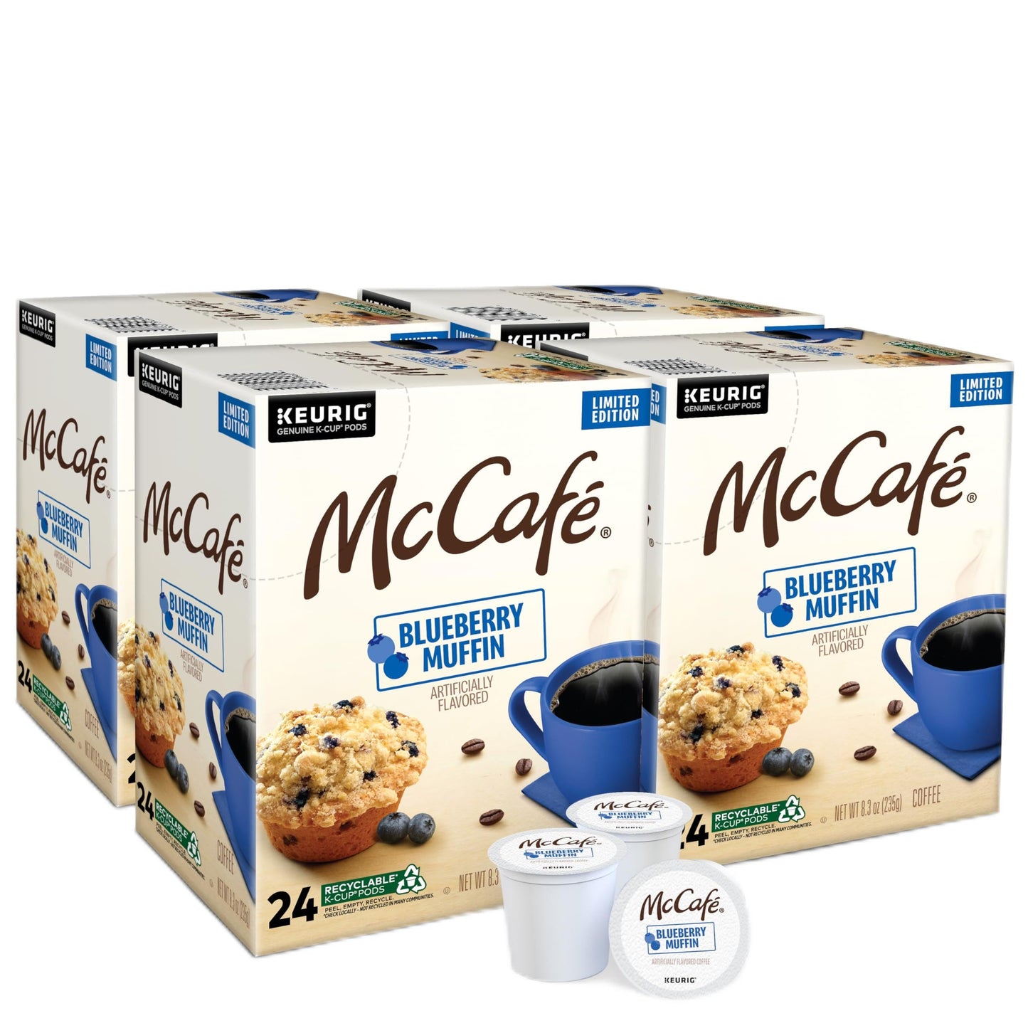 McCafe Premium Roast Coffee, Keurig Single Serve K-Cup Pods, Medium Roast, 24 Count (Pack of 4)