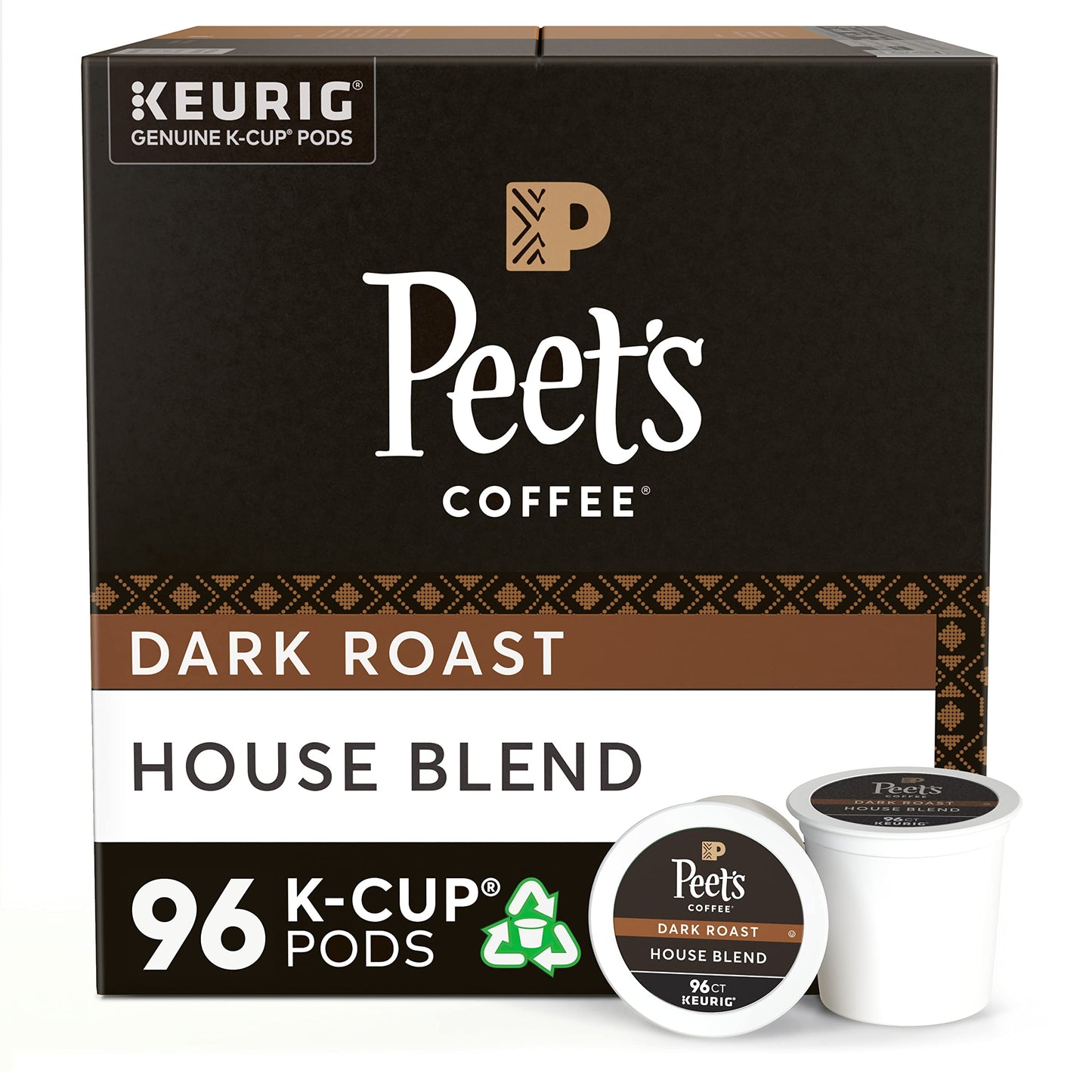 Peet's Coffee, Dark Roast K-Cup Pods for Keurig Brewers - Major Dickason's Blend 75 Count (1 Box of 75 K-Cup Pods)