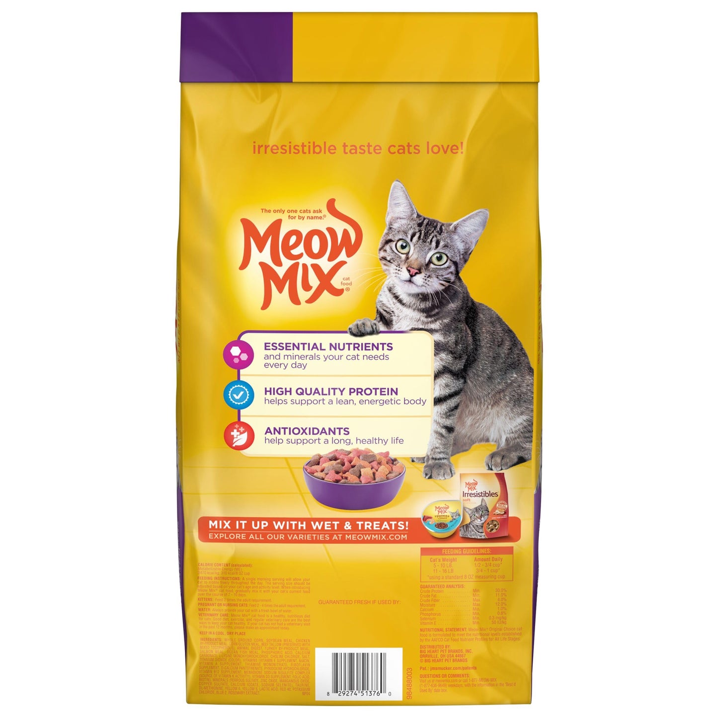 Meow Mix Original Choice Dry Cat Food, 6.3 Pound Bag