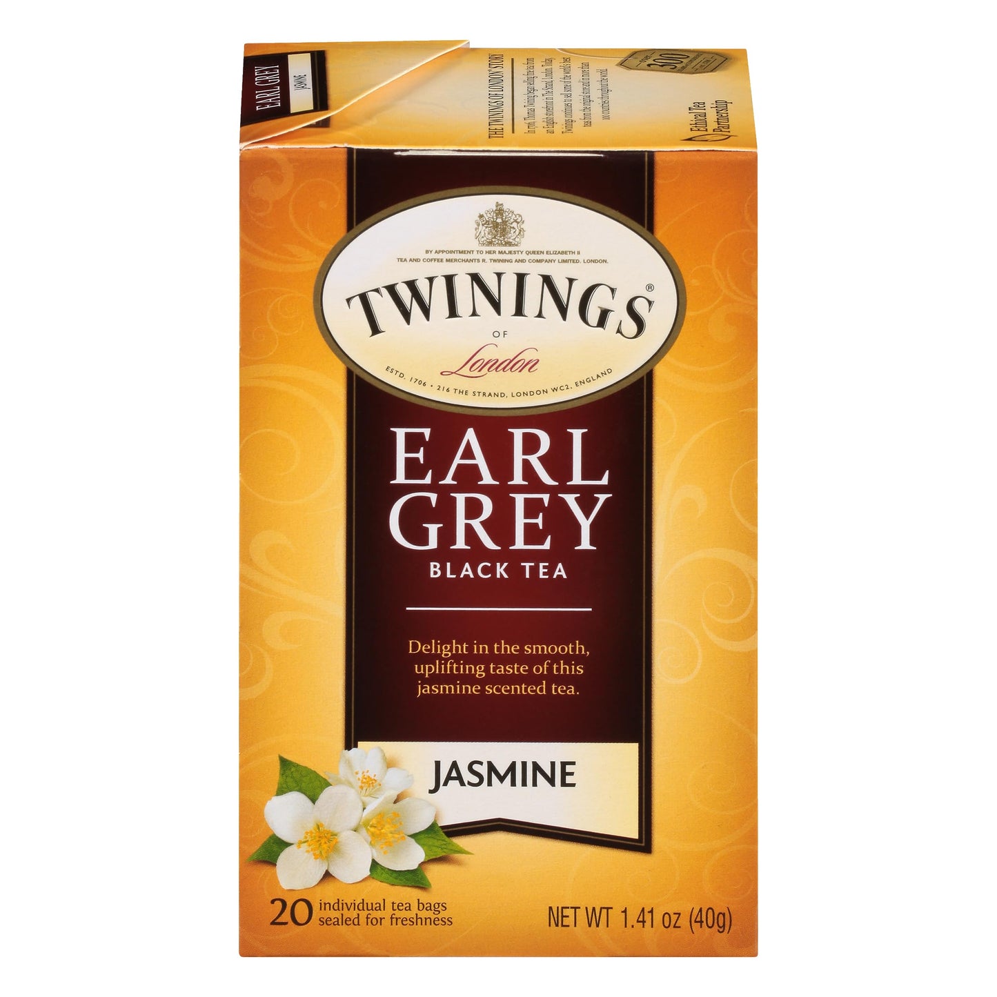 Twinings Decaffeinated English Breakfast Individually Wrapped Black Tea Bags, 20 Count Pack of 6, Flavourful & Robust