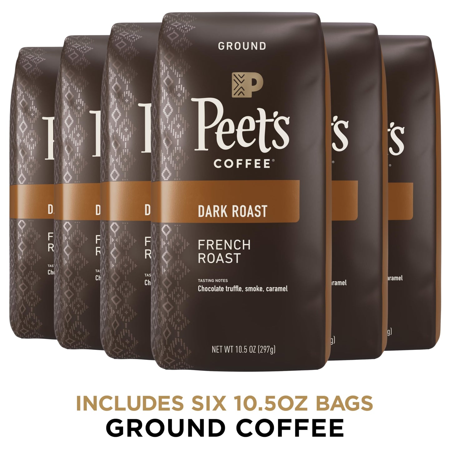 Peet's Coffee, Dark Roast Ground Coffee - Major Dickason's Blend 18 Ounce Bag