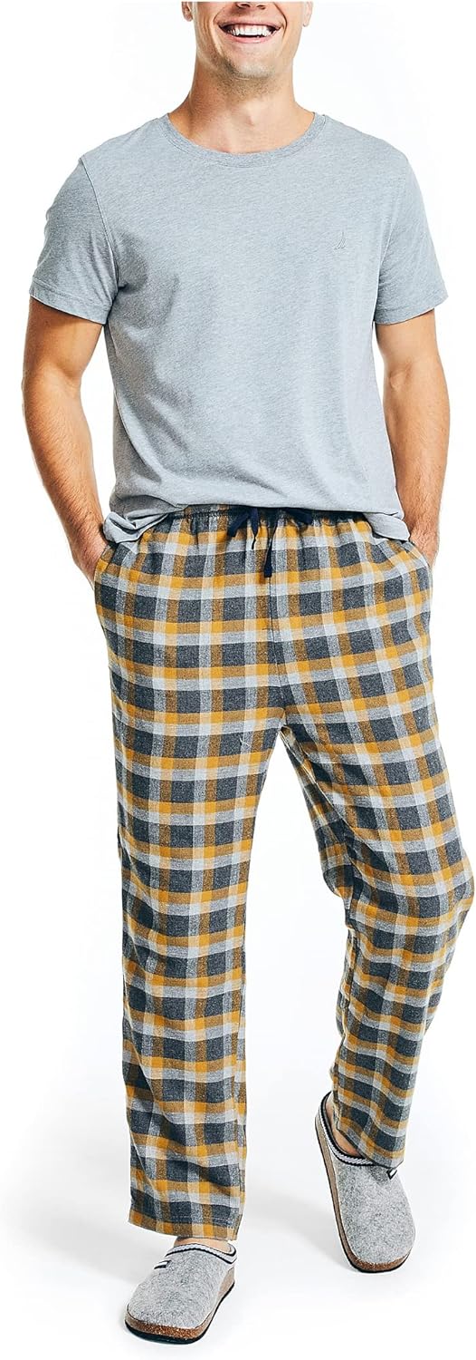 Nautica Men's Plaid Flannel Pajama Pant Set