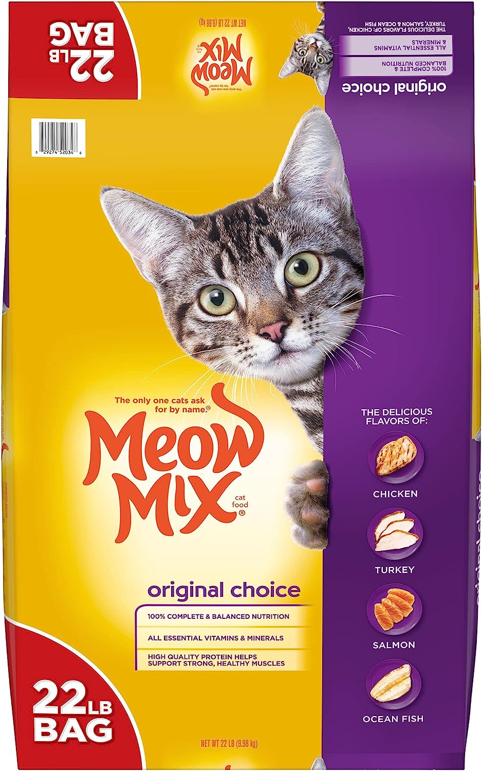 Meow Mix Original Choice Dry Cat Food, 6.3 Pound Bag